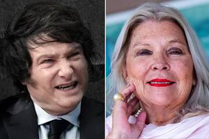 Javier Milei y Eliza Lilita Carrio