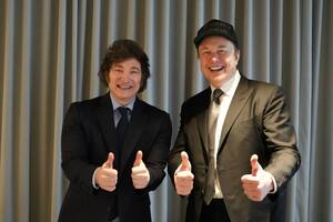 Javier Milei y Elon Musk, en Nueva York.