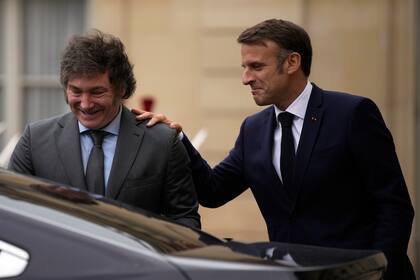 Javier Milei y Emmanuel Macron