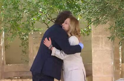 Javier Milei y Giorgia Meloni