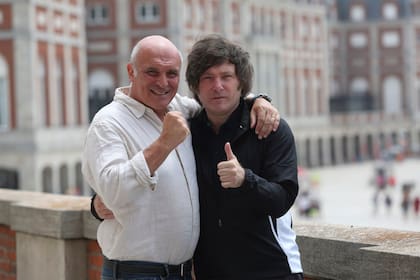 Javier Milei y José Luis Espert cuando se lanzaron juntos el verano pasado en la costa