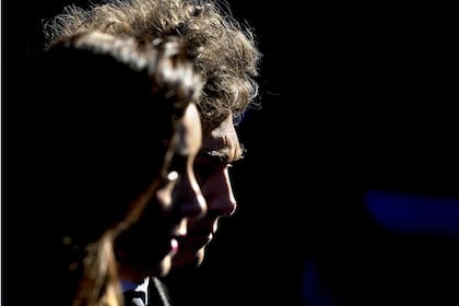 Javier Milei y la vicepresidenta Victoria Villarruel durante a una ceremonia policial en honor a los oficiales caídos, en Buenos Aires, Argentina, el 2 de julio de 2024