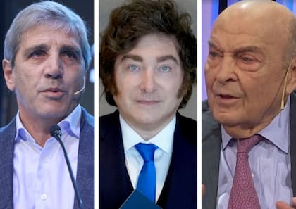 Javier Milei y Luis Caputo cruzaron a Cavallo por criticar medidas económicas del Gobierno