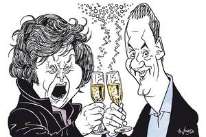 Javier Milei y Manuel Adorni