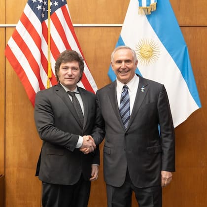 Javier Milei y Marc Stanley, embajador de Estados Unidos