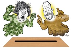 Javier Milei y Martín Insaurralde