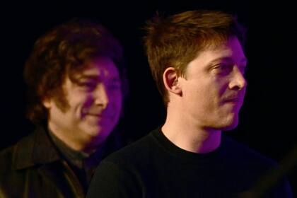 Javier Milei y Santiago Caputo