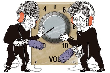 Javier Milei y Santiago Caputo