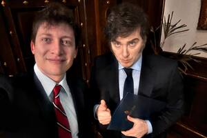 Javier Milei y Santiago Caputo