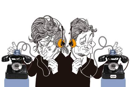 Javier Milei y Santiago Caputo