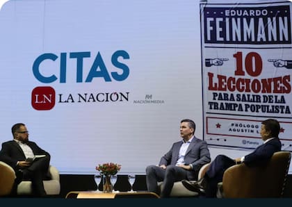 Javier Milei y Santiago Peña participaron de la inauguración del libro de Eduardo Feinmann en Paraguay