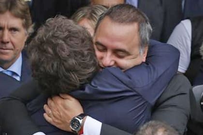 Javier Milei y su jefe de Gabinete, Manuel Adorni