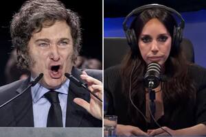 Javier Milei y Tamara Pettinato.