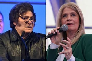 Javier Milei y Verónica Magario