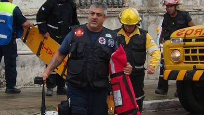 Javier Perrone, jefe de bomberos de La Paz, Entre Ríos