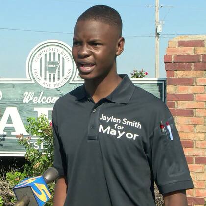Jaylen Smith es el afrodescendiente más joven en Estados Unidos en ocupar el cargo de alcalde