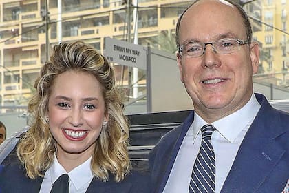 Alberto de Mónaco junto a Jazmin Grace, una de sus hijas ilegítimas