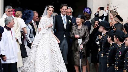 Jean-Christophe Napoleón y su esposa Olympia celebraron su casamiento en 2019