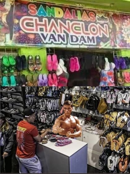 Jean-Claude Van Damme en el negocio de las sandalias