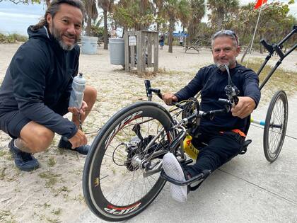 Jean Maggi junto a Diego Torres. Se conocieron en Miami y el cantante se inspiró en su historia de vida para componer su tema "Hoy"