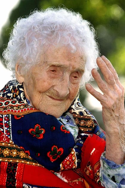 Jeanne Calment en 1995, a los 120 años. Murió dos años después