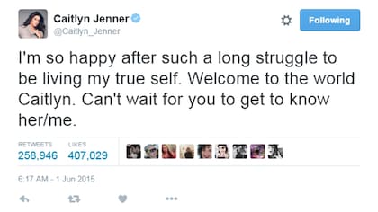 Jenner, en las redes sociales