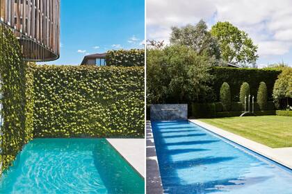 Jennifer Aniston eligió un diseño japonés para el entorno de su piscina (Foto: Homes & Gardens)