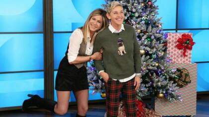 Jennifer Aniston visitó a Ellen DeGeneres en su talk show