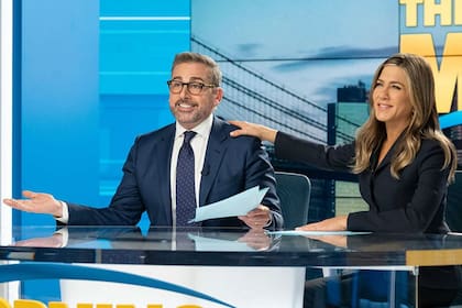 Jennifer Aniston y Steve Carell en The Morning Show