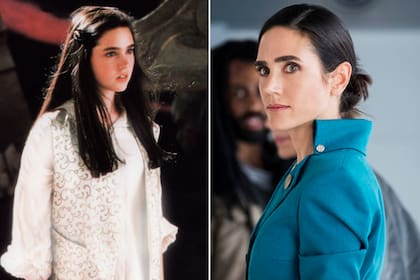 Jennifer Connelly a los 16 años en Labertinto, y a los 50 en Snowpiercer