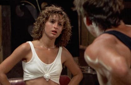Jennifer Grey en Dirty Dancing, antes de la cirugía