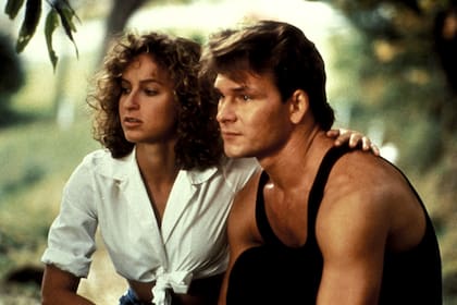 Jennifer Grey junto a su partenaire en Dirty Dancing, el inolvidable Patrick Swayze