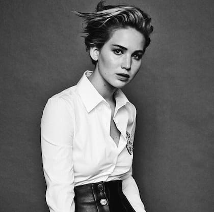 Jennifer Lawrence; foto de Patrick Demarchelier