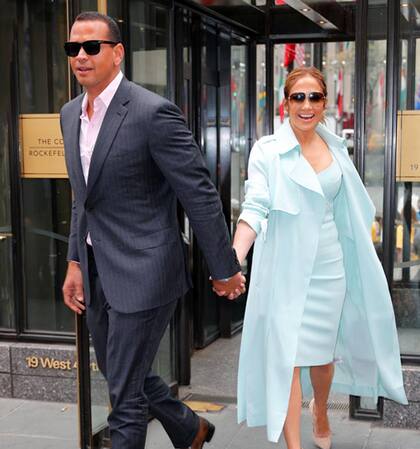 Jennifer Lopez junto a su nuevo novio, la estrella del beisbol Alex Rodriguez