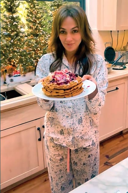 Jennifer Lopez suele publicar en Instagram los platos que prepara.