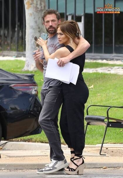 Jennifer Lopez visita a Ben Affleck en el set de grabación