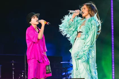 Jennifer López y su hija cantaron a dúo por primera vez