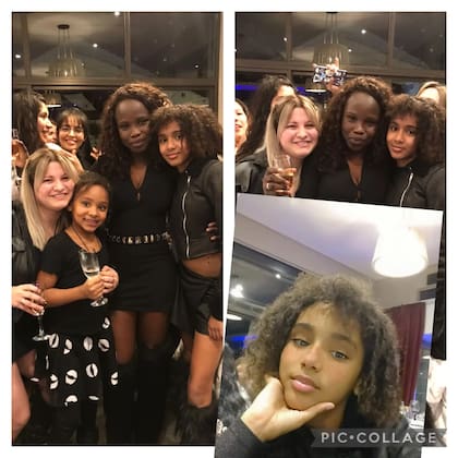 Jenny Mavinga junto a sus hijas: son fruto de su relación de 13 años