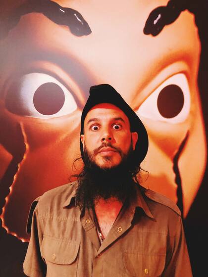 Jero en el avant premiere de La casa de papel, en Madrid.