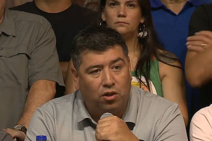 Jerónimo, durante su discurso en la CGT