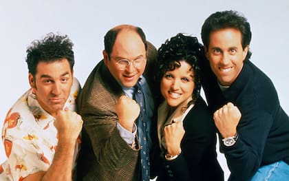 Jerry Seinfeld, Julia-Louis Dreyfus, Jason Alexander y Michael Richards fueron los protagonistas de Seinfeld.