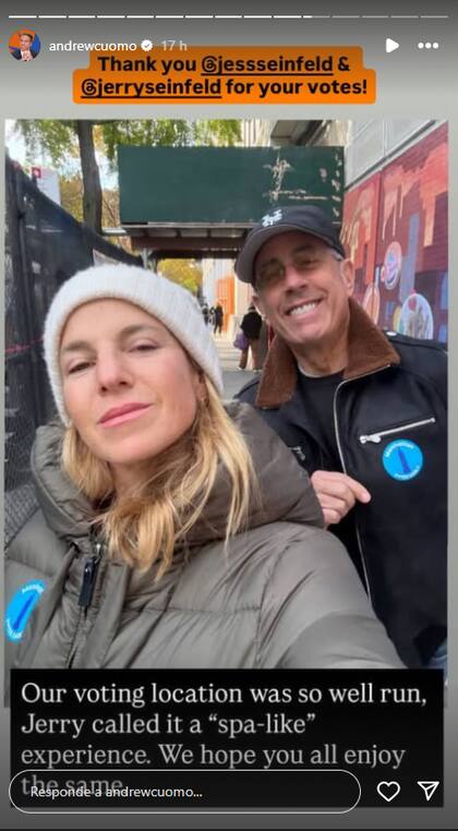 Jerry Seinfeld y su esposa Jessica Seinfeld fueron algunas de las celebridades que votaron de manera anticipada para los comicios de la Gran Manzana