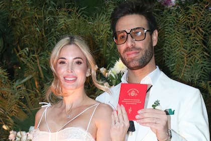 Jésica Cirio en el día de su casamiento con Elías Piccirillo