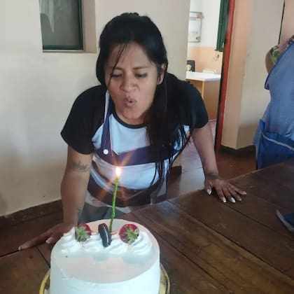 Jesica Coria, durante un cumpleaños reciente (gentileza familia Jesica Coria)