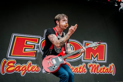 Jesse Hughes, el frontman ramonero de Eagles of Death Metal. Foto de Agustín Dusserre