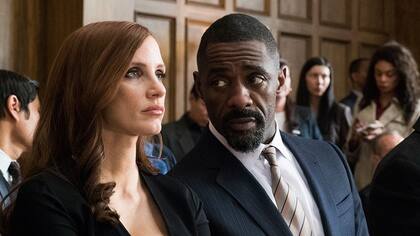 Jessica Chastain e Idris Elba protagonizan Apuesta maestra. (Foto: cortesía Entertainment One)