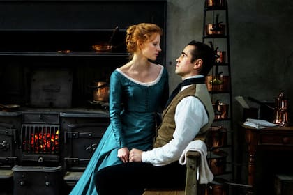 Jessica Chastain y Colin Farrell en Miss Julie, la película de Liv Ullmann que se estrenará próximamente en nuestras salas