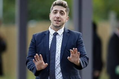 Goycochea junto a su familia, antes de salir para el casamiento de Dalma Maradona