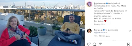 Jey Mammon reapareció en las redes sociales y se mostró con su mamá