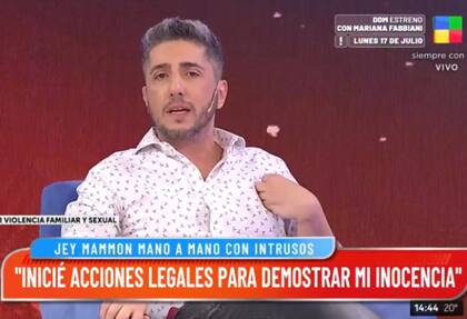 Jey Mammon rompió el silencio en Intrusos (Foto: Captura América TV)